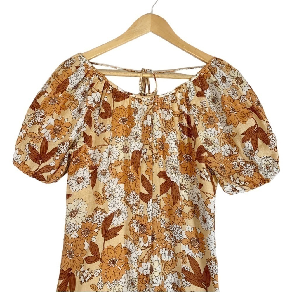 NEW  J.Crew Floral Linen Mini Dress Size OO - Picture 5 of 10